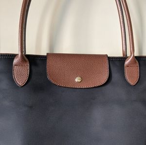 ⭐Designer Inspired Nylon Tote with Leather details